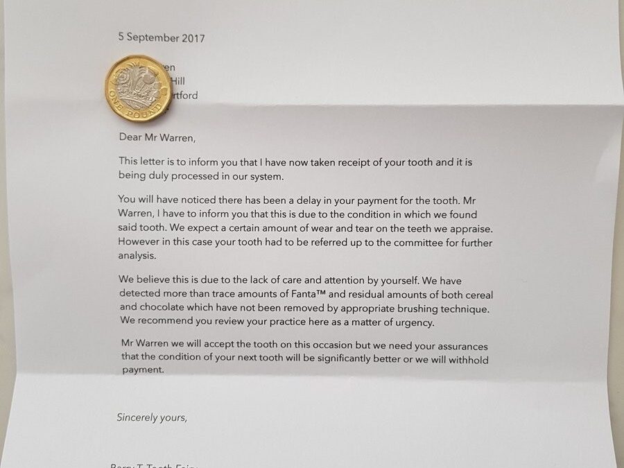 Carta del Ratoncito Perez a un niño